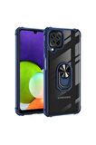 Samsung Galaxy A22 4G Uyumlu Kılıf Mola Kapak Lacivert