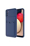 Samsung Galaxy A02S Uyumlu Kılıf Kartix Kapak Lacivert