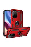 Xiaomi Mi 11i Uyumlu Kılıf Vega Kapak Kırmızı