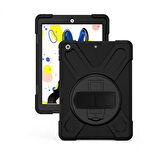 Apple iPad 10.2 2021 (9.Nesil) Uyumlu Tablet Kılıfı Sert PC Zırhlı Defender Kılıf