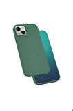 Apple iPhone 13 Mini Uyumlu Kılıf Silk Silikon Koyu Yeşil