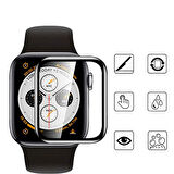 Apple Watch 44 Mm Uyumlu Pmma Silikon Body Saat Ekran Koruyucu
