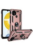 Realme C21 Uyumlu Kılıf Vega Kapak Rose Gold