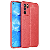 Oppo Reno 6 4G Uyumlu Kılıf Niss Silikon Kapak Kırmızı