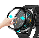 Huawei GT2 42 Mm Uyumlu Pmma Pet Saat Ekran Koruyucu