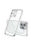 Apple iPhone 12 Pro Uyumlu Kılıf Mat Gbox Kapak Gümüş