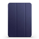 Apple iPad Mini 2021 (6.Nesil) Uyumlu Tablet Kılıfı Smart Cover Standlı Kılıf Lacivert
