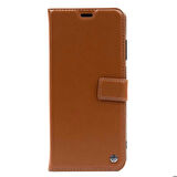 Samsung Galaxy S21 Plus Uyumlu Kılıf Kar Deluxe Kapaklı Kılıf Kahverengi