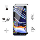 Oppo A74 4G Uyumlu Kenarları Kırılmaya Dayanıklı Cam Ekran Koruyucu