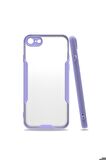 Apple iPhone SE 2022 Uyumlu Kılıf Parfe Kapak Mor