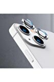 Apple iPhone 13 Mini Uyumlu CL-07 Kamera Lens Koruyucu Gümüş
