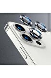 Apple iPhone 12 Pro Max Uyumlu CL-07 Kamera Lens Koruyucu Koyu Gri