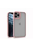 Apple iPhone 11 Pro Max Uyumlu Kılıf Flora Kapak Rose Gold