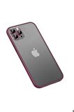 Apple iPhone 13 Pro Uyumlu Kılıf Retro Kapak Koyu Mor