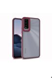 Vivo Y20 Uyumlu Kılıf Flora Kapak Kırmızı