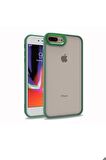 Apple iPhone 7 Plus Uyumlu Kılıf Flora Kapak Yeşil