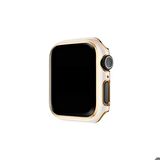 Apple Watch 38 Mm Uyumlu Kasa Koruyucu Renkli Şerit Tasarımlı Sert PC 360 Koruyucu Gard 06  Pembe