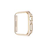 Apple Watch 38 Mm Uyumlu Kasa Koruyucu Renkli Şerit Tasarımlı Sert PC 360 Koruyucu Gard 06  Pembe