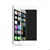 Apple iPhone 8 Plus Uyumlu Davin 5D Privacy Cam Ekran Koruyucu Beyaz