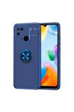 Xiaomi Redmi 10C Uyumlu Kılıf Ravel Silikon Kapak Mavi