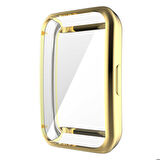 Huawei Band 6 Uyumlu Kasa Koruyucu Silikon Darbe Emici Tam Koruma Silikon Koruyucu Gard 09 Gold