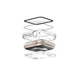 Apple Watch 41 Mm Uyumlu Kasa Ve Ekran Koruyucu Su Geçirmez 360 Tam Koruma Sert Pc Kapak Renksiz