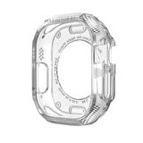 Apple Watch Ultra 49 Mm Uyumlu Carbon Kasa Koruyucu Darbe Emici Tasarım Protective Tam Koruma Gard17 Renksiz