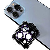 Apple iPhone 14 Pro Uyumlu CL-09 Kamera Lens Koruyucu Koyu Mor