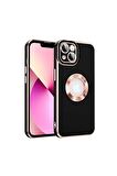 Apple iPhone 14 Uyumlu Kılıf Kongo Kapak Siyah