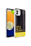Samsung Galaxy A04 Uyumlu Kılıf Airbag Kenarlı Renkli Desenli Silikon Elegans Kapak NO3