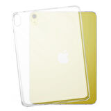 Apple iPad 10.9 2022 (10.Nesil) Uyumlu Tablet Kılıfı Şeffaf Süper Silikon Kapak
