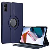 Xiaomi Redmi Pad Uyumlu Tablet Kılıfı 360 Dönebilen Standlı Katlanabilir Kılıf Lacivert
