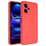 Xiaomi Redmi Note 12 Pro 5G Uyumlu Kılıf Mara Lansman Kapak Kırmızı