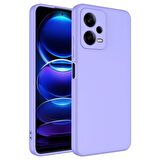 Xiaomi Redmi Note 12 Pro 5G Uyumlu Kılıf Mara Lansman Kapak Lila