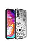 Samsung Galaxy A70 Uyumlu Kılıf Aynalı Desenli Kamera Korumalı Parlak Mirror Kapak Seyahat