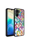 Vivo Y16 Uyumlu Kılıf Aynalı Desenli Kamera Korumalı Parlak Mirror Kapak Kalp