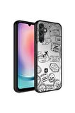 Samsung Galaxy A24 Uyumlu Kılıf Aynalı Desenli Kamera Korumalı Parlak Mirror Kapak Seyahat