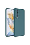 Huawei Honor 90 Uyumlu Kılıf Mara Lansman Kapak Koyu Yeşil