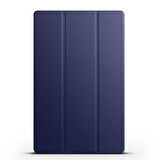 Samsung Galaxy Tab S9 Plus Uyumlu Tablet Kılıfı Smart Cover Standlı Akıllı Kılıf Lacivert