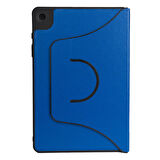 Samsung Galaxy Tab A9 Uyumlu Tablet Kılıfı Fest Dönebilen Standlı Pu Deri Kılıf Mavi