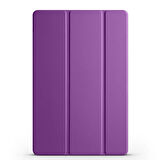 Samsung Galaxy Tab A9 Plus Uyumlu Tablet Kılıfı Smart Cover Standlı Akıllı Kılıf Mor