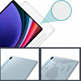 Samsung Galaxy Tab S9 FE Plus Uyumlu Tablet Kılıfı Şeffaf Süper Silikon Kapak