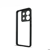 Xiaomi Redmi Note 13 Pro 5G Uyumlu Kılıf Kamera Korumalı Şeffaf Arka Yüzey New Roll Kapak