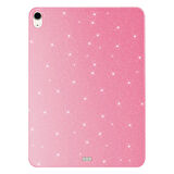 Apple iPad Air 10.9 2020 (4.Nesil) Uyumlu Tablet Kılıfı Koton Case Simli Kapak Pembe