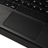 Samsung Galaxy Tab S7 Plus T970 Uyumlu Border Keyboard Bluetooh Bağlantılı Standlı Klavyeli Tablet Kılıfı