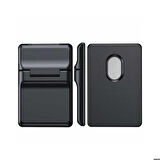 CRD-05 Sade Tasarımlı 2 Hazneli PU Magnetik Standlı Kartlık