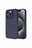 Apple iPhone 15 Pro Uyumlu Kılıf Mara Lansman Kapak Lacivert