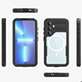 Samsung Galaxy S24 Plus Uyumlu Magsafe Şarj Özellikli 1-1 Su Geçirmez Kılıf