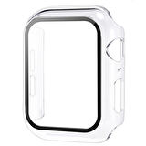 Apple Watch 44 Mm Uyumlu Kasa Ve Ekran Koruyucu Sert Silikon Renkli 360 Sert Pc Klasik Gard 01 Şeffaf