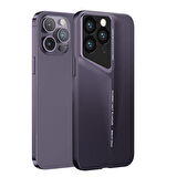 Apple iPhone 14 Pro Max Uyumlu Kılıf Ultra İnce Kameralı Korumalı Sert Rubber Procase Kapak Derin Mor